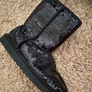 Black Sequin Uggs